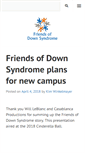 Mobile Screenshot of friendsofdownsyndrome.org